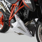 Belly Pan Lower KTM 1290 SUPER DUKE R 14-19, GT 16-23 WHITE - SILVER MESH