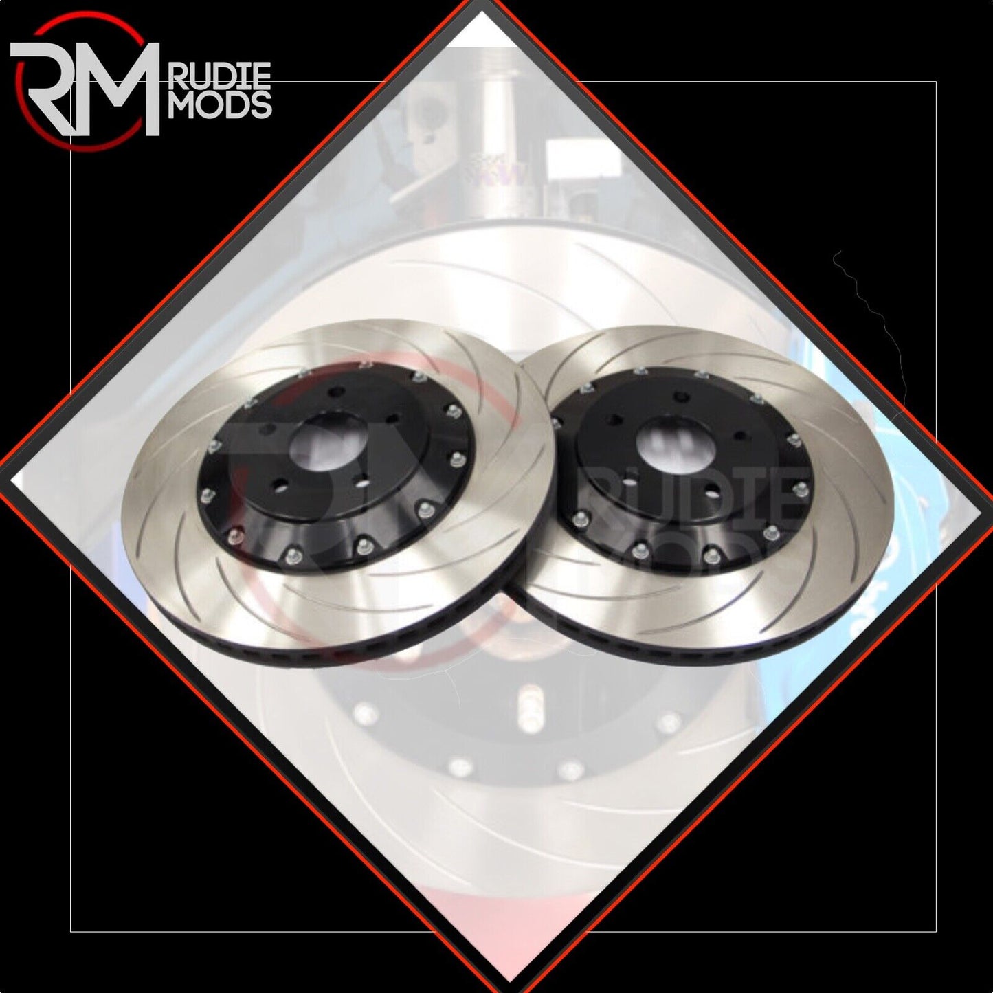 AutoSpecialists TWO-PIECE BRAKE DISC UPGRADE (PAIR) For Focus RS MK3 ASCDISC3