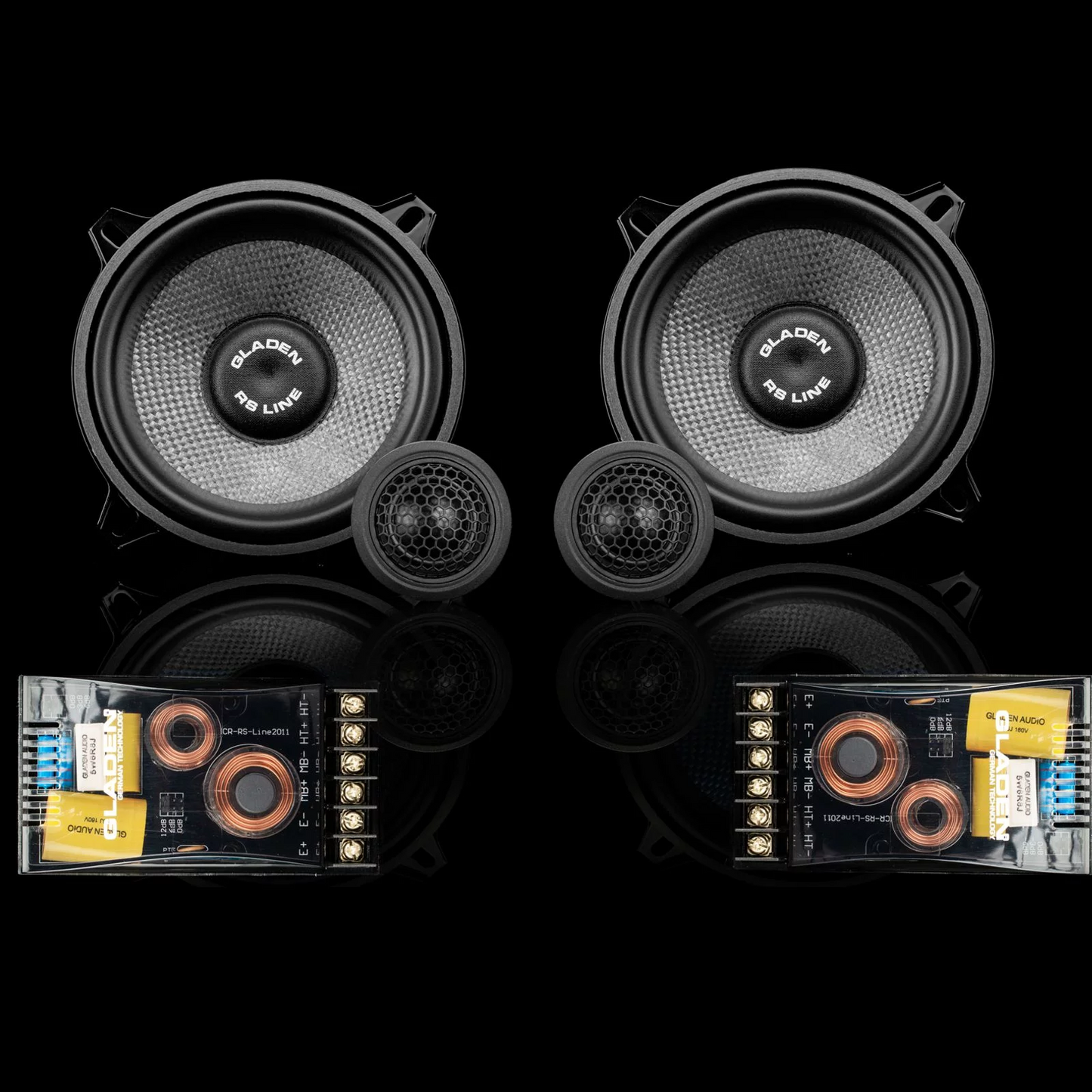 GLADEN RS-100 G2 2-WAY ALL-ROUND CAR COMPONENT SPEAKER SYSTEM - 4" MIDRANGE
