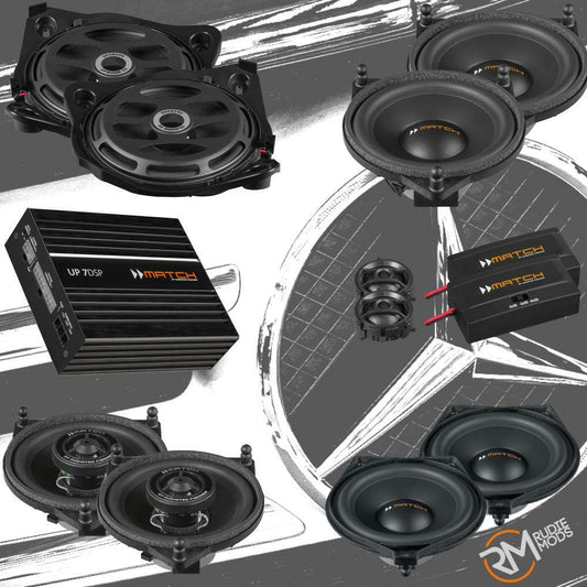 Rudiemods MATCH Stage 2 Speaker Upgrade System For MERCEDES C Class W205 2014-