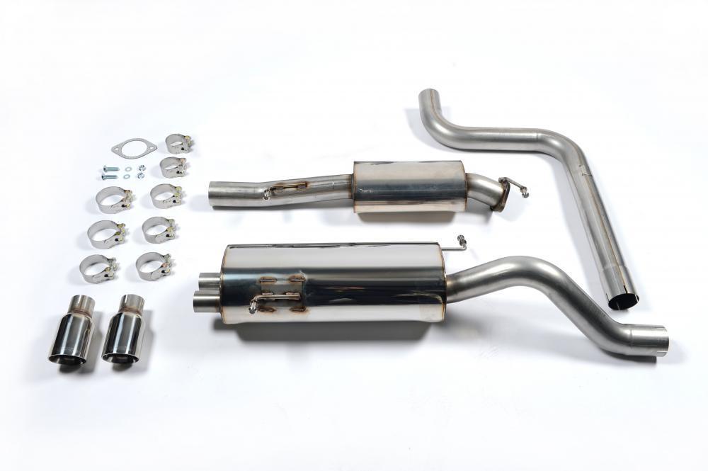 Milltek SSXFD099 Ford Fiesta ST180 Resonated Cat Back Exhaust polished tips