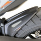 Hugger Rear Guard KTM 790 DUKE 18-20, 890 DUKE R 20-23 GLOSS BLACK - SILVER MESH