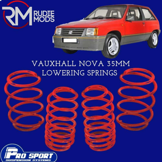 ProSport Lowering Springs for Vauxhall Nova 40MM Authorised Dealer 120391
