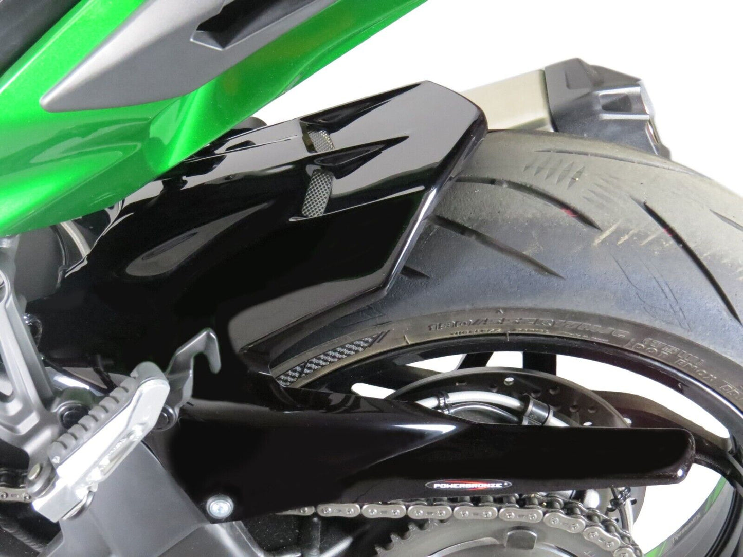 Hugger Rear Guard KAWASAKI ,H2 SX, H2 SX SE CARBON LOOK - SILVER MESH