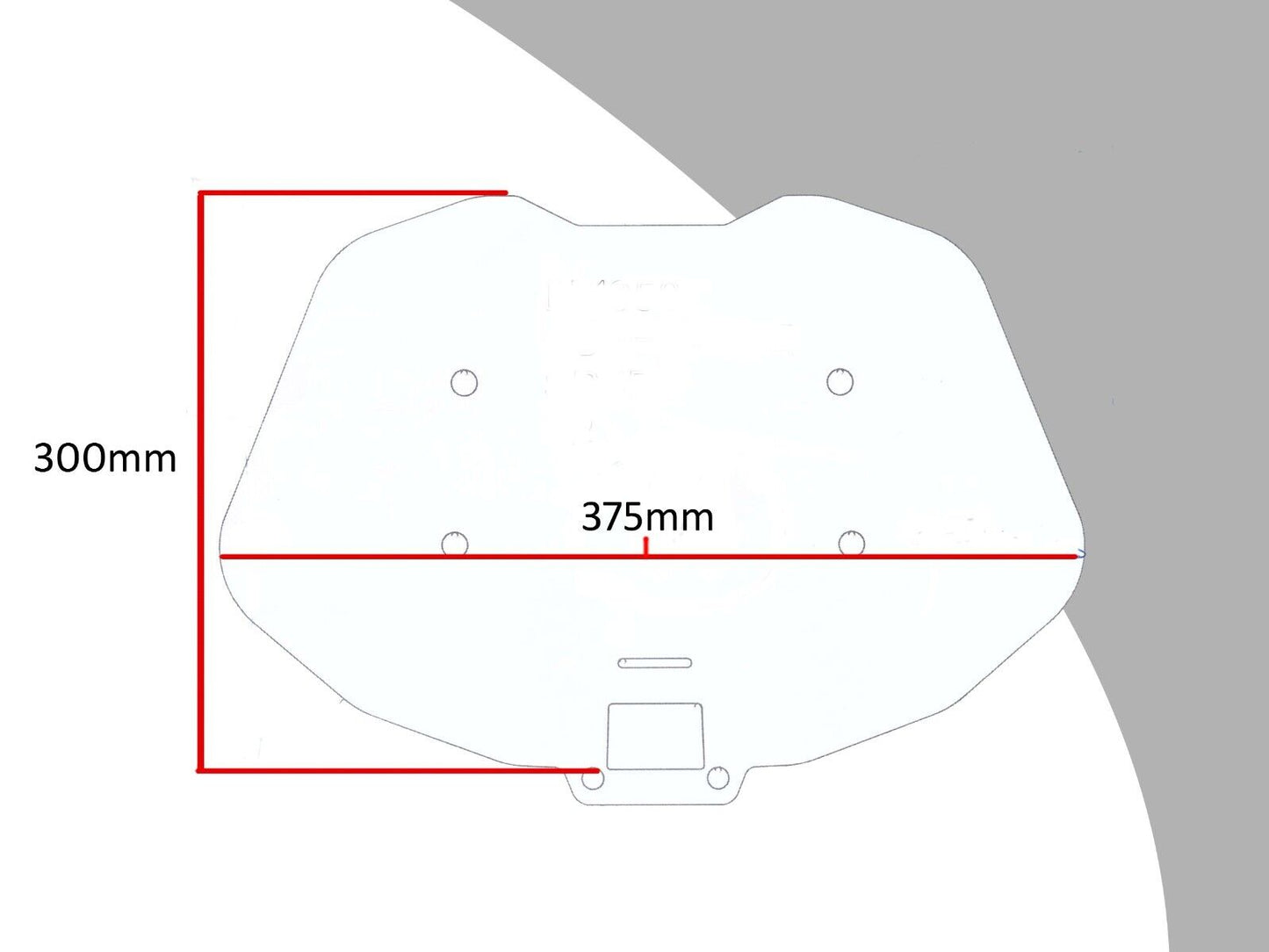 Adventure Sports Screen, Wind deflector, (300 MM HIGH) Suzuki V-STROM 1050, XT