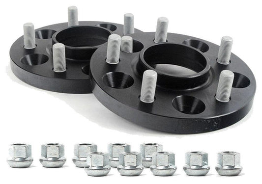 H&R BLACK Hubcentric wheel spacers 15mm per side to fit Ford Focus Mk3 ST250