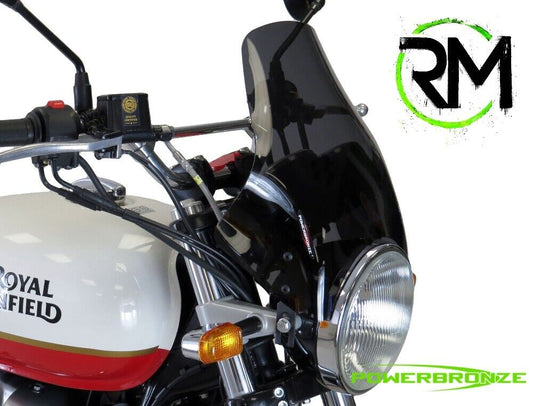 LIGHT SCREEN WIND DEFLECTOR ROYAL ENFIELD INTERCEPTOR 650, 18 to 24 (290mm HIGH)
