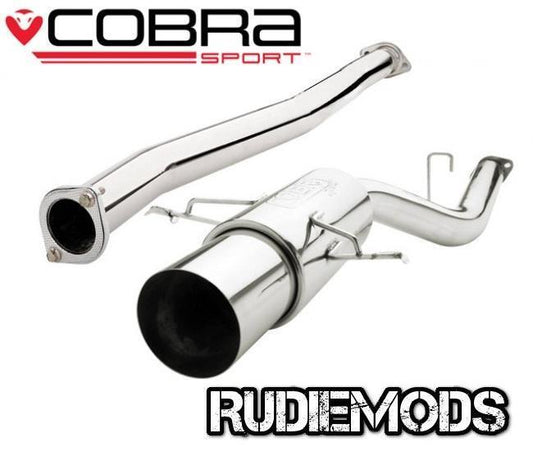 Cobra Sport fits Impreza Turbo 93-00 Cat Back System Round Silencer Non-Res