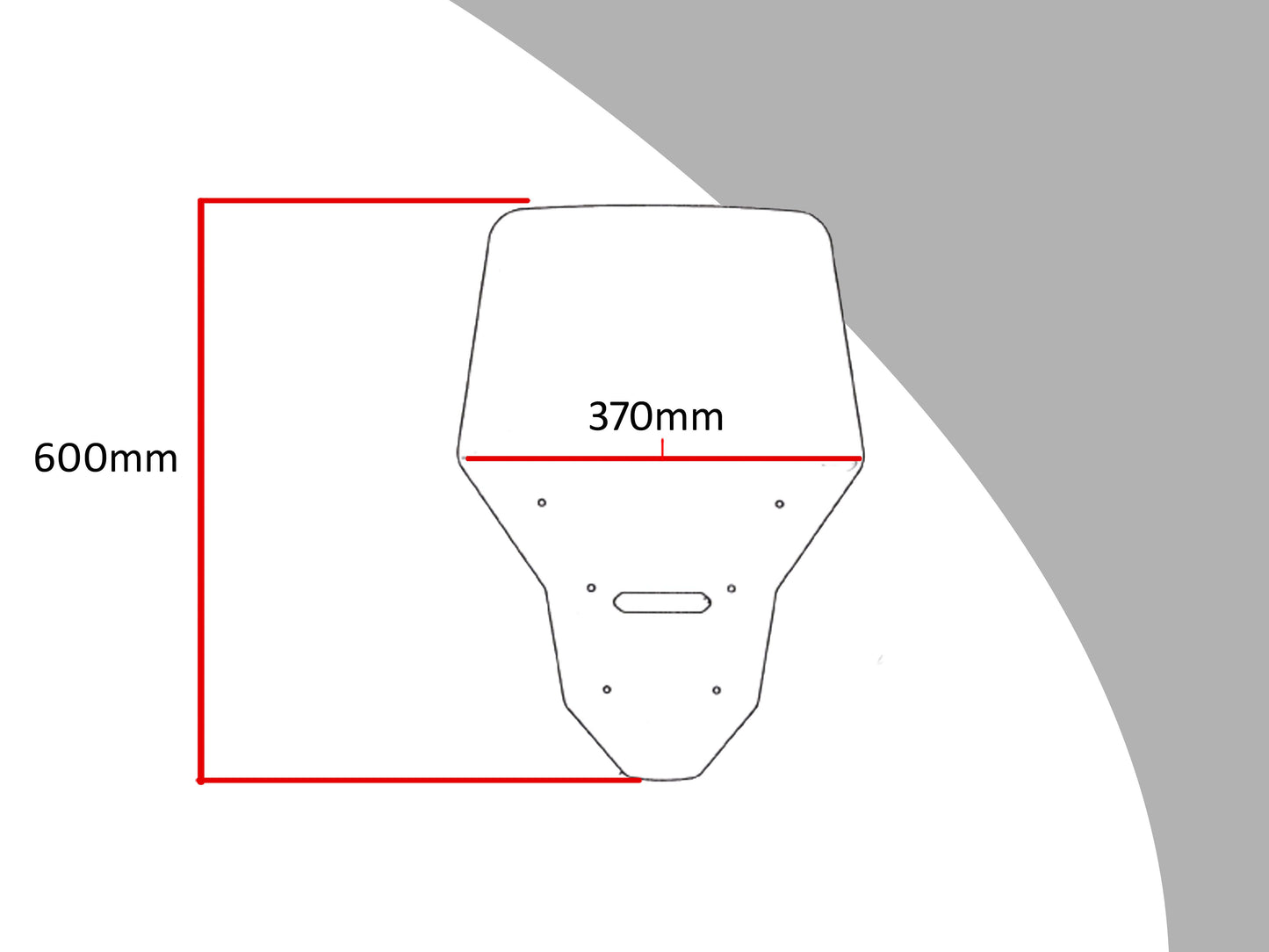 Touring Screen wind deflector HONDA CRF1100L AFRICA TWIN, Adventure Sports (600 MM HIGH)