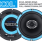 speakers coaxial car 165mm 6.5" 200 watt full-range PAIR RCX65 RECOIL Echo-Series