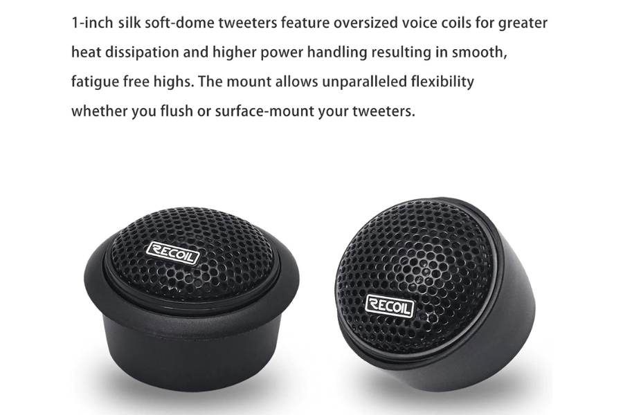 speakers component 130mm (5.25 inch) 160 watt PAIR REM525 RECOIL Echo-Series