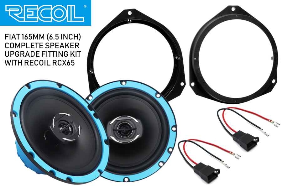 6.5 Inch coaxial speaker upgrade fitting kit Citroen, Fiat, Vauxhall RECOIL