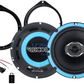6.5 Inch coaxial speaker upgrade fitting kit Abarth/ Fiat 500 (2008-2016)