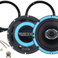 6.5 Inch coaxial speaker Rear Side Hatch upgrade fitting kit Abarth/ Fiat 500 08-16