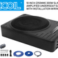 Component speakers 165mm & 10 inch amplified underseat subwoofer RECOIL