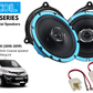 6.5 Inch coaxial speaker Front Door upgrade fitting kit Nissan NV200 (2010-2019)