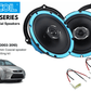 6.5 Inch coaxial speaker Rear Door upgrade fitting kit Ford C-Max 2003-2010