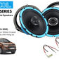 6.5 Inch coaxial speaker Front/ Rear Door upgrade fitting kit Ford EcoSport (2013-2019)