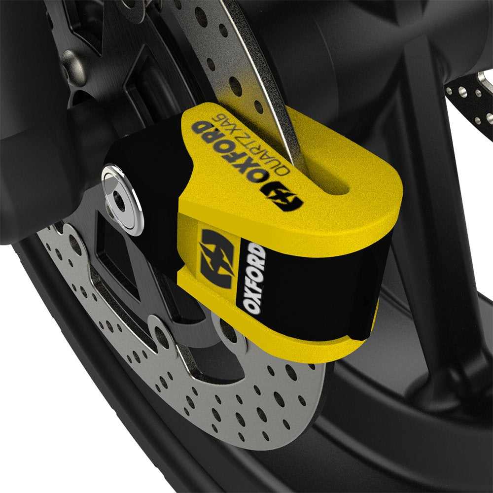 Alarm Disc Lock 6mm locking pin Oxford Quartz Yellow/Black