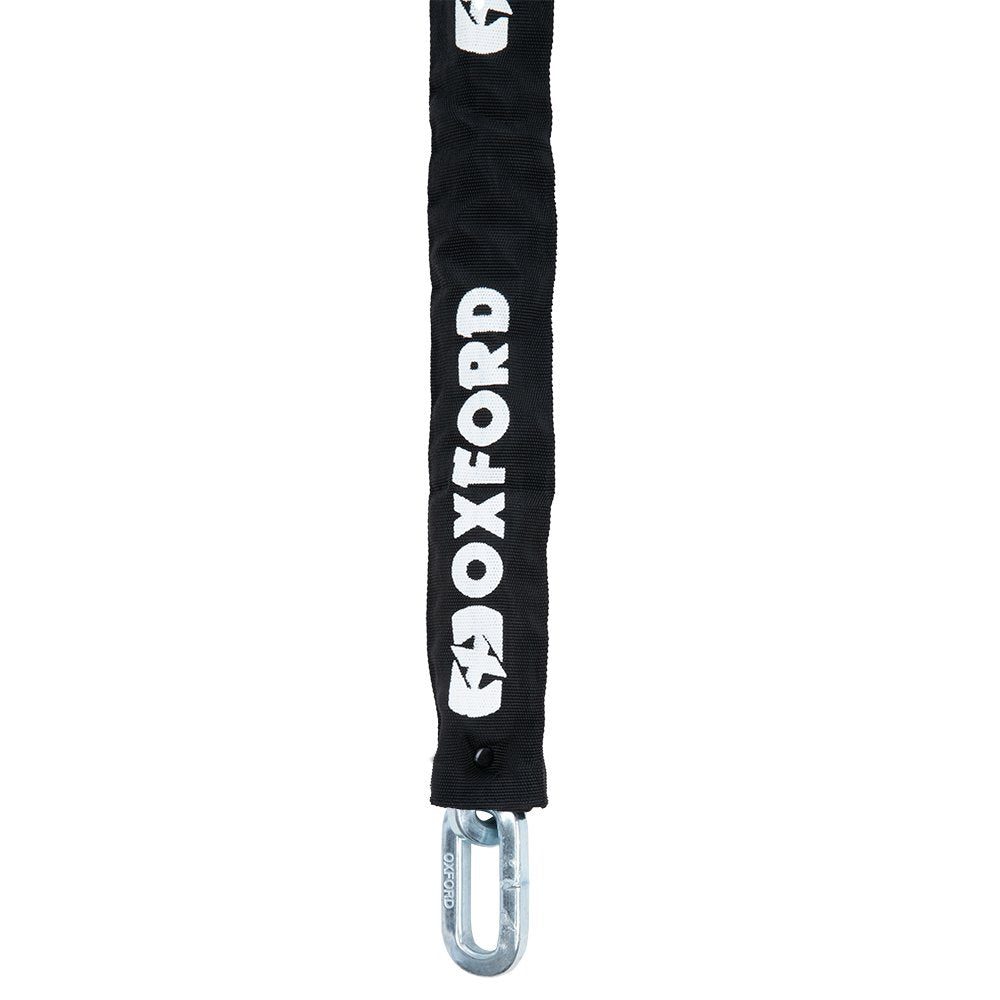 square link Chain & padlock HD Motorbike Cro-Mo grade steel - 1.2m Oxford OF159