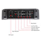 Full Range Amplifier REA600.4 4x130W Class AB, 4 Channel, RECOIL