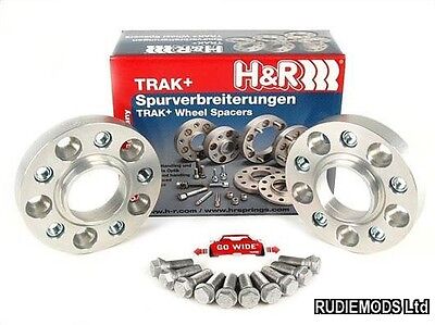 H&R 20mm Hubcentric Wheels Spacers Fiat 500 2007 on inc Abarth 4x98