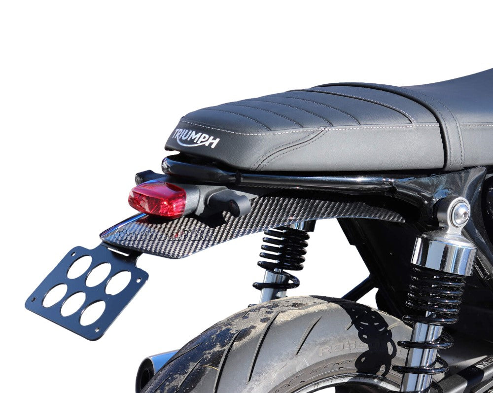 mud guard rear wheel fairing hugger carbon fibre triumph speed twin 2020-onwards