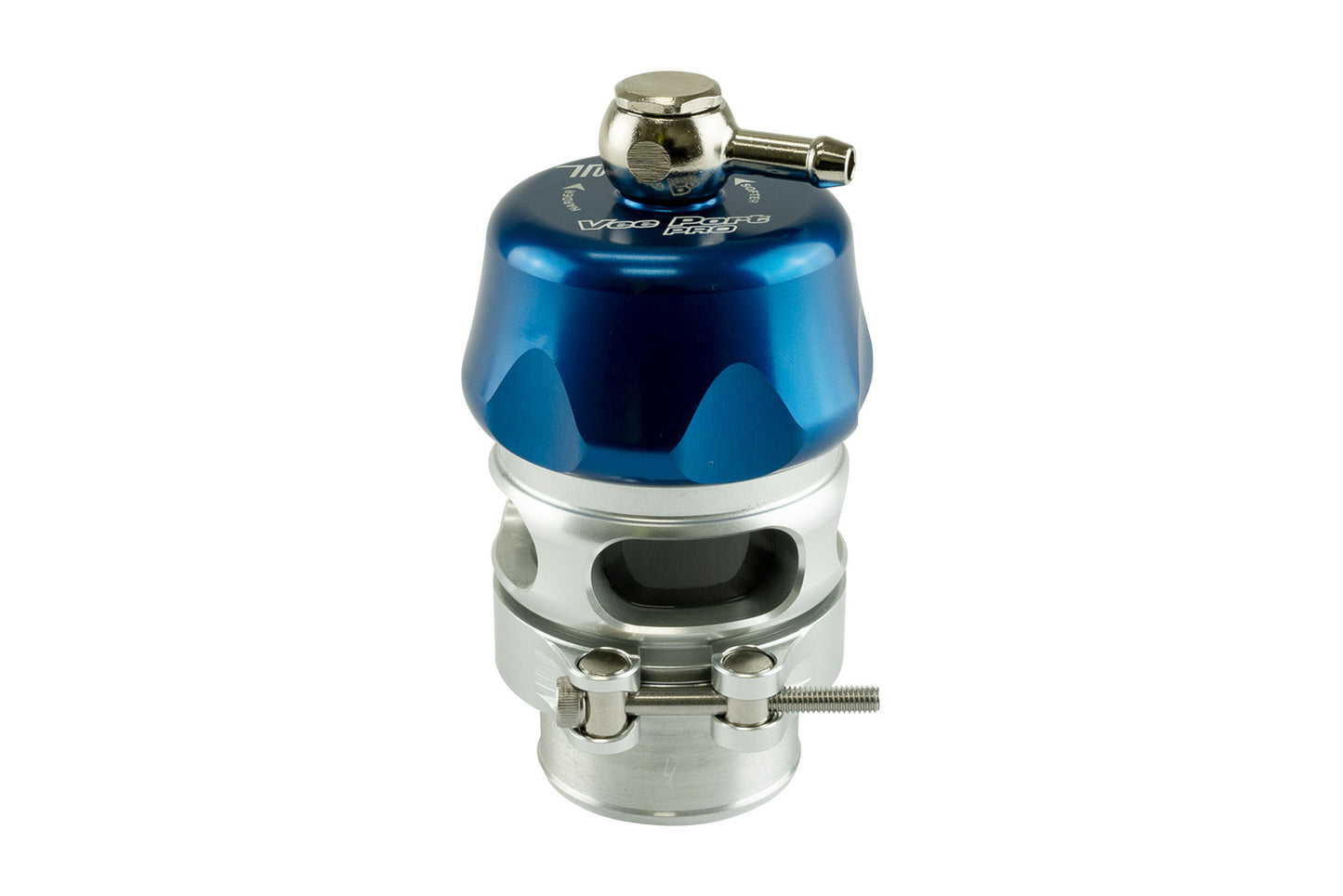Blow Off Valve Vee Port Pro Blue Billet Aluminium White Spring rated -21 to -19 InHg