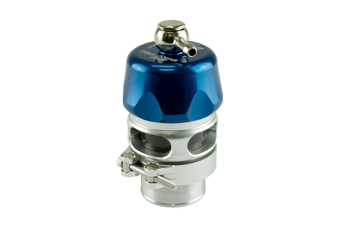 Blow Off Valve Vee Port Pro Blue Billet Aluminium White Spring rated -21 to -19 InHg