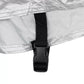 Water Resistant Polyethylene Motorcycle Cover - Black/White Oxford