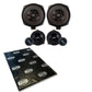 Factory Audio upgrade kit For BMW I8 2013 On Plug and Play Component Speaker & Sub + 1 20" x 13.5" Sheet of Sound Deadening and Insulation for Vibrations