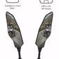 Kite Motorcycle Handle bar mounted Mirror Glass 10mm thread Oxford left & right