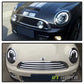 Mini 2007-2013 R55 and R56 Black LED Projector DRL Daylight Running Lights Headlights