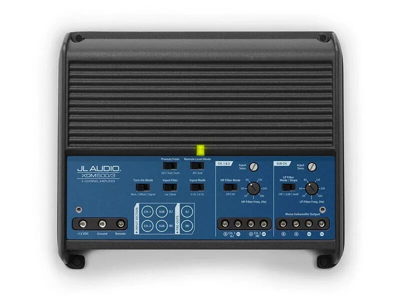 JL Audio XDM500/3 3-Channel Class D Full-Range Car / Marine Amplifier