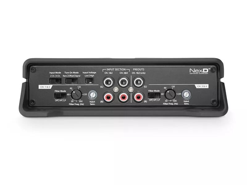 JL Audio JD400/4 4-Channel Class D Full-Range Car Audio Amplifier- 100W RMS