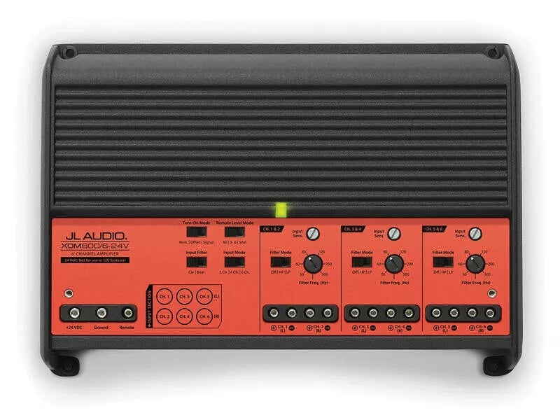 JL Audio XDM600/6-24V 6-Channel Class D Full-Range Car / Marine Amplifier- NEW!