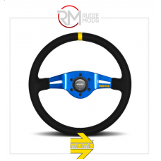 Momo Model 03 Steering Wheel BLUE SPOKE/BLACK SUED Ø350mm M11150405811R