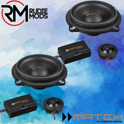 Match Audiotec Fischer BMW Upgrade Coaxial Speaker Set BMW 3 Series E90 Kit