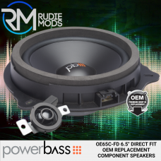 Powerbass OE65C-FD FORD OEM Replacement 6.5" Custom Fit Speakers 120W