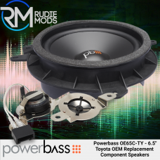 PowerBass OE65C-TY OEM Replacement Component Speaker System for Toyota/Lexus Vehicles