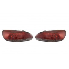 VW Scirocco 08 - 2014 Red Clear LED Rear Tail Lights - 1 Pair