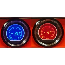 60mm EVO Car Boost Gauge 2 PSI Red and Blue LCD Digital Display