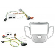 CTKFD28 Ford Fiesta MK7 2008 Onwards Silver Double Din Complete Fitting Kit.