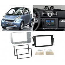 Smart Fortwo 2010 onwards Double Din Stereo Facia Kit CT23MM02