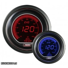 Prosport 52mm EVO Car Oil Temperature Gauge Red and Blue LCD Digital Display