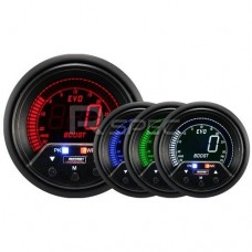 Prosport Evo 60mm LCD 35 PSi Boost Gauge 4 colour with peak and warning