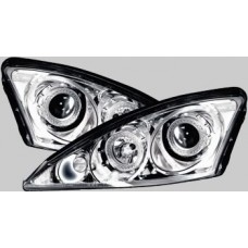 Ford Focus MK1 98-05 chrome angel eye headlights